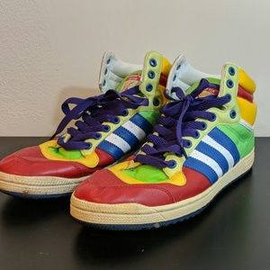 Adidas vintage hi top sneakers